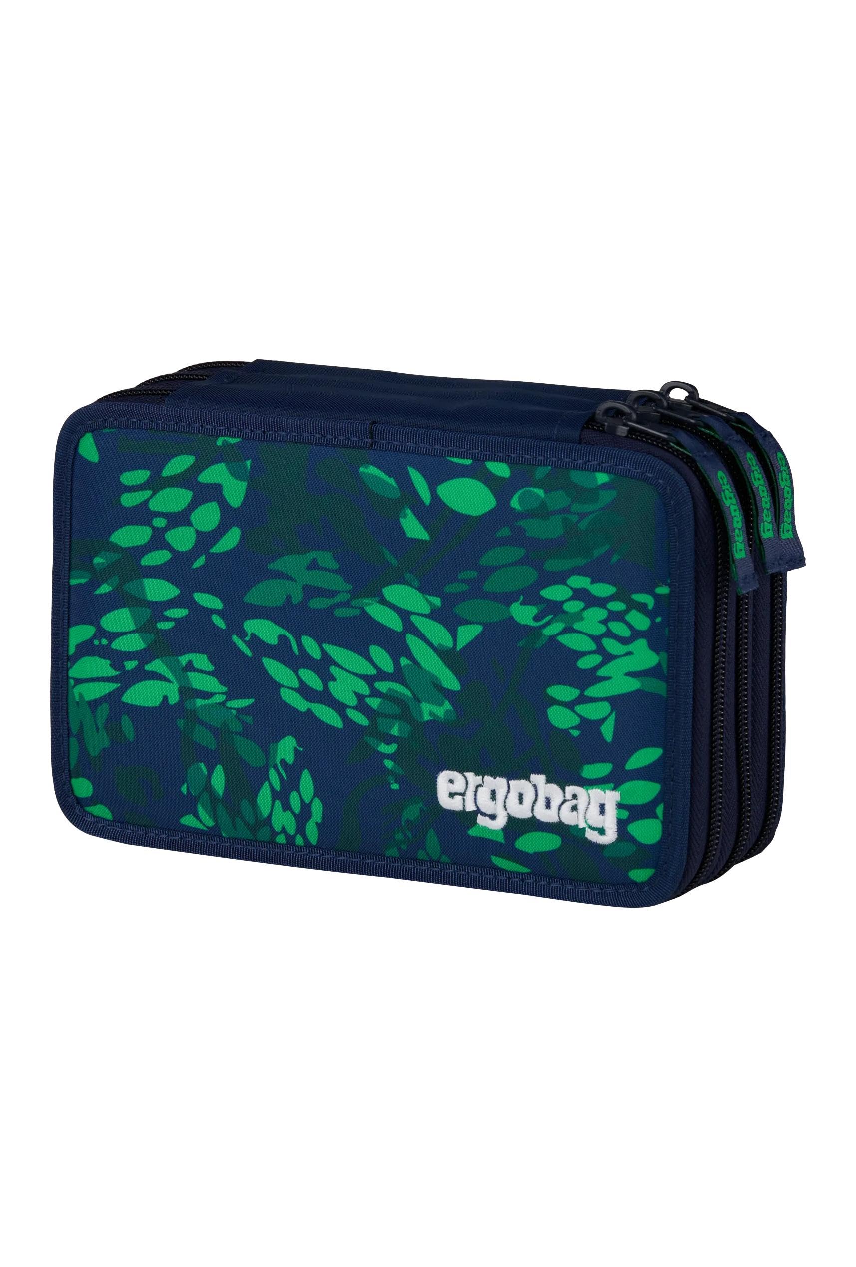 ergobag Estuche para lápices Maxi Pencil Case DrachenbezwingBär Azul Marino