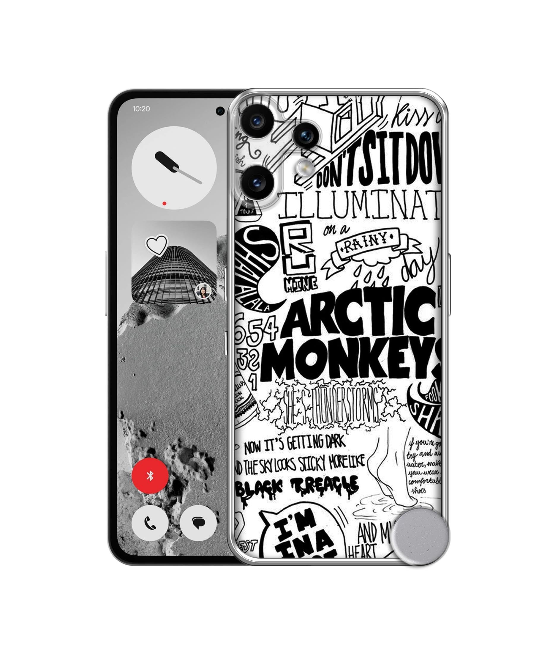 Casotec Arctic Monkeys Pattern Design Printed Silicon Soft TPU Back Case Cover for CMF by Nothing Phone 2 Pro 5G