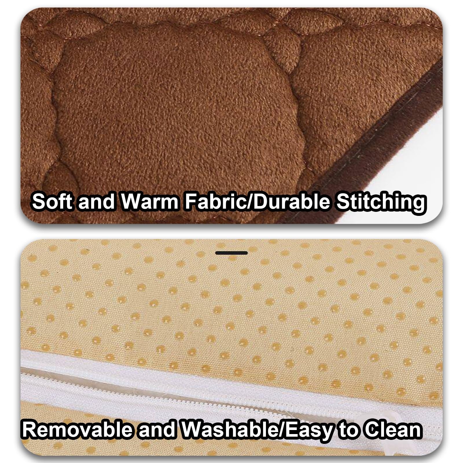 Almohadilla Electrica para Silla de Oficina, Esterilla Calor con 3 Niveles fe Temperatura y Temporizador de 12 Horas, Mantita Electrica para la Espalda y Las Caderas(Brown)