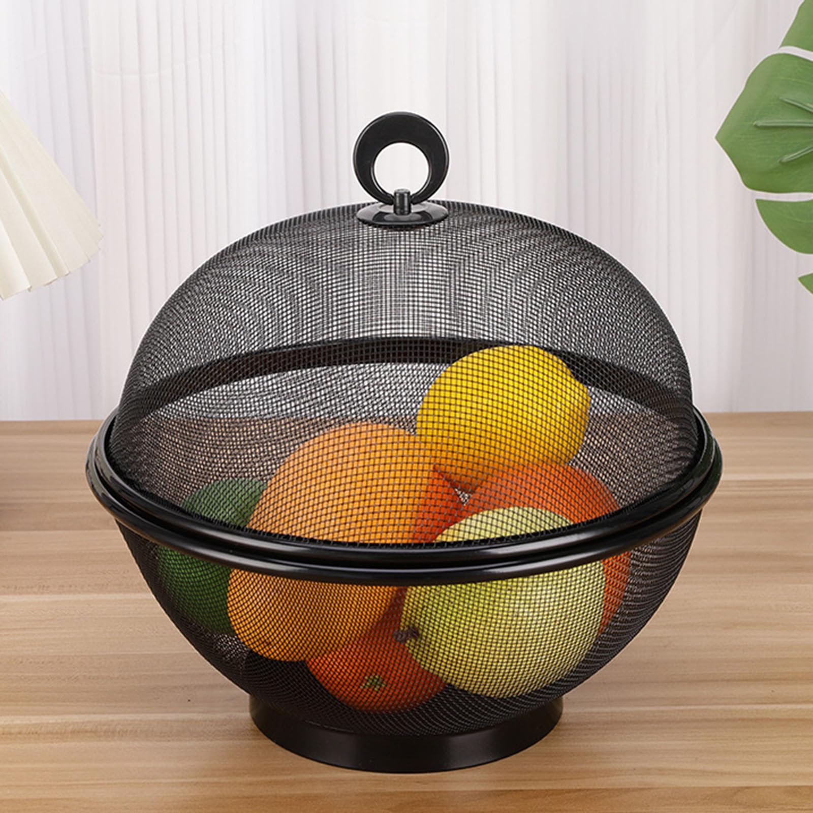 Hixswnu Black Modern Fruit Basket Metal Fruit Bowl Fruit Storage For Fresh Produce Protection