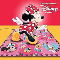 Vista 7 de Disney Minnie Mouse Daisy Duck - Tapete de espuma EVA entrelazado para verano, color rosa, 36 x 36 pulgadas