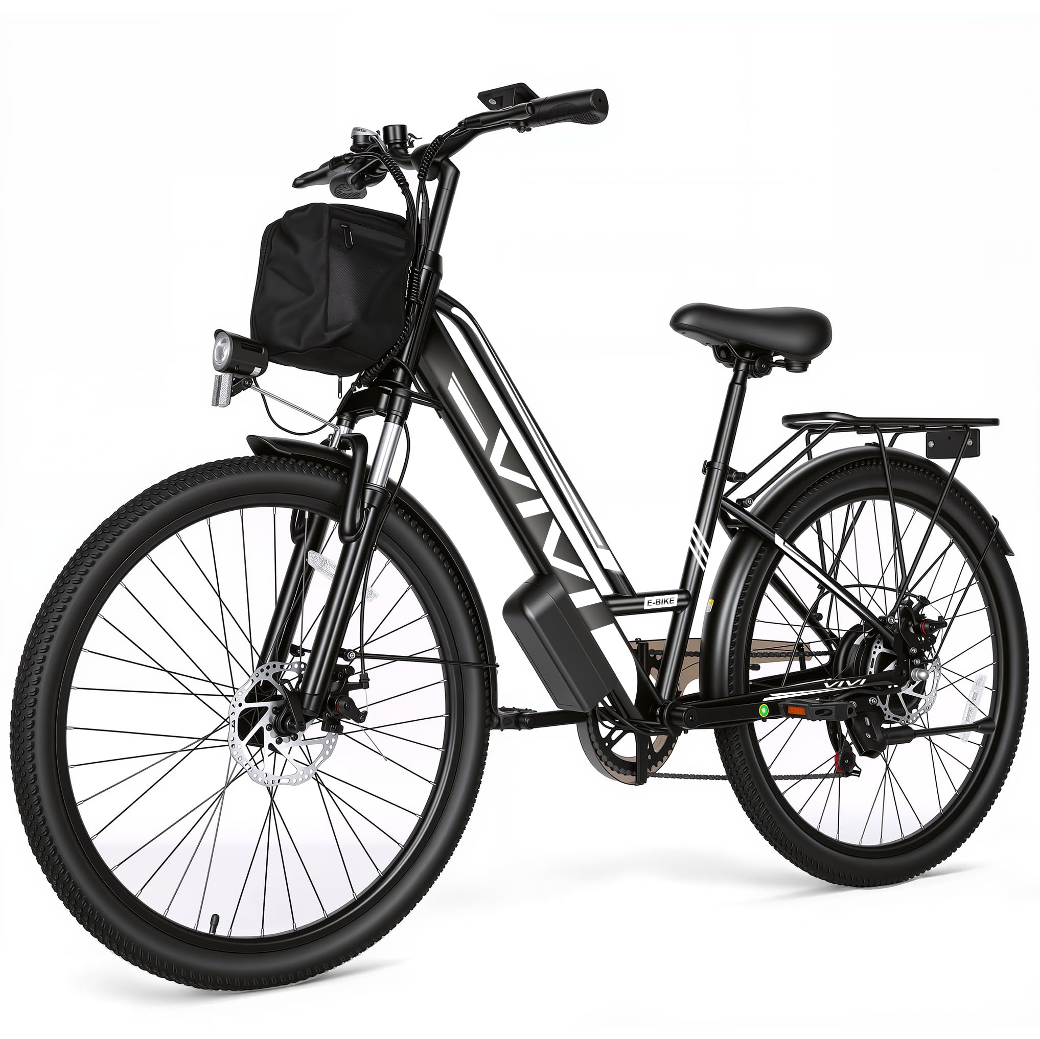 Electric Bike for Adults 1000W Peak Commuter Ebike, 26" Electric City Cruiser Bicycle 22MPH Ebikes for Adults with 48V Removable Battery, Up to 50 Miles, 7 Speed, SGS Certified to UL2849 | 750W Peak Motor, 22MPH, Up to 50 Miles, LCD-Display, Cruise Control
