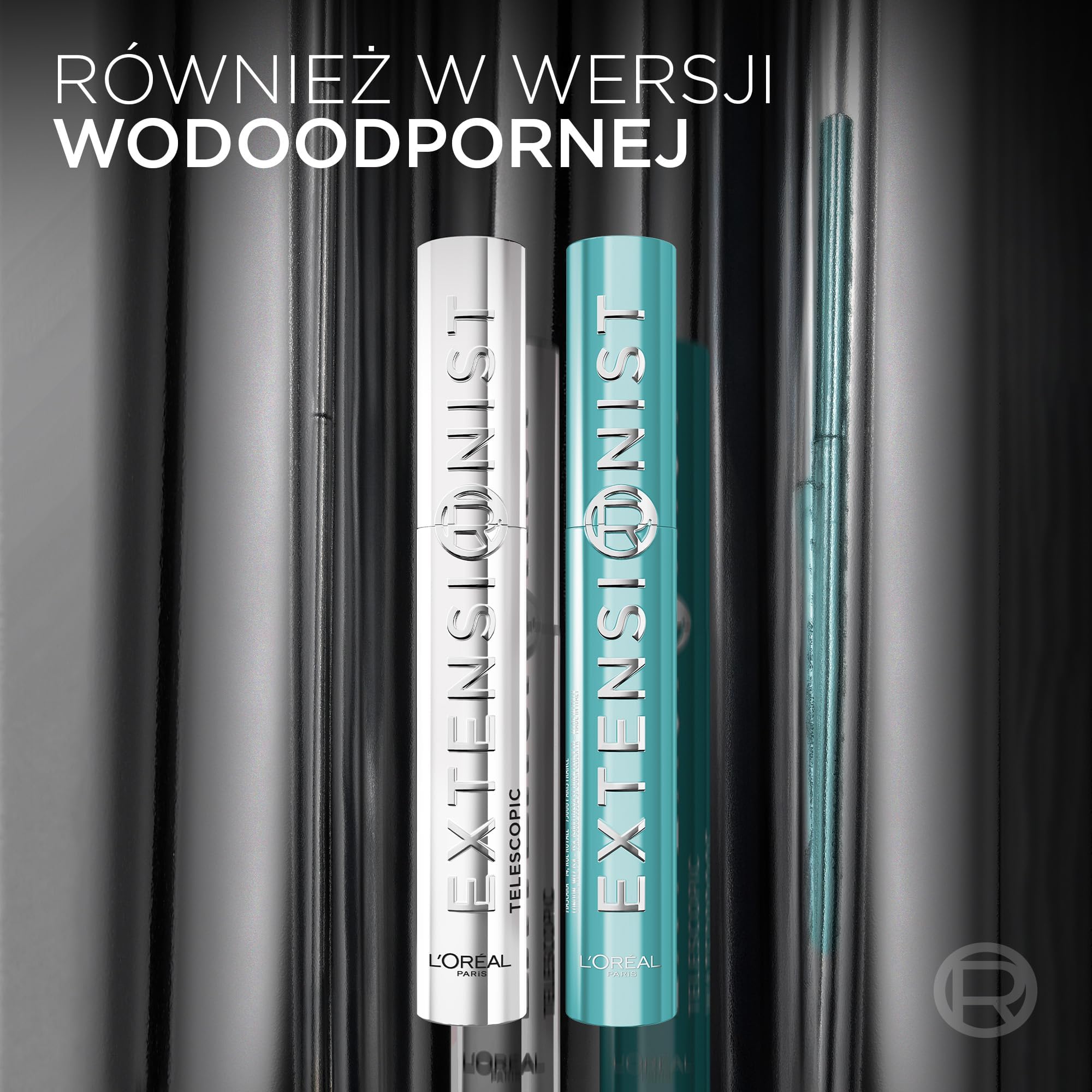 L'Oreal Paris Extensionist Mascara tusz do rzęs, wydłużajacy, długie i zdefiniowane rzęsy do 24H, formuła z wydłużającymi włóknami i pigmentami magnetycznymi, czarna, 9,9 ml