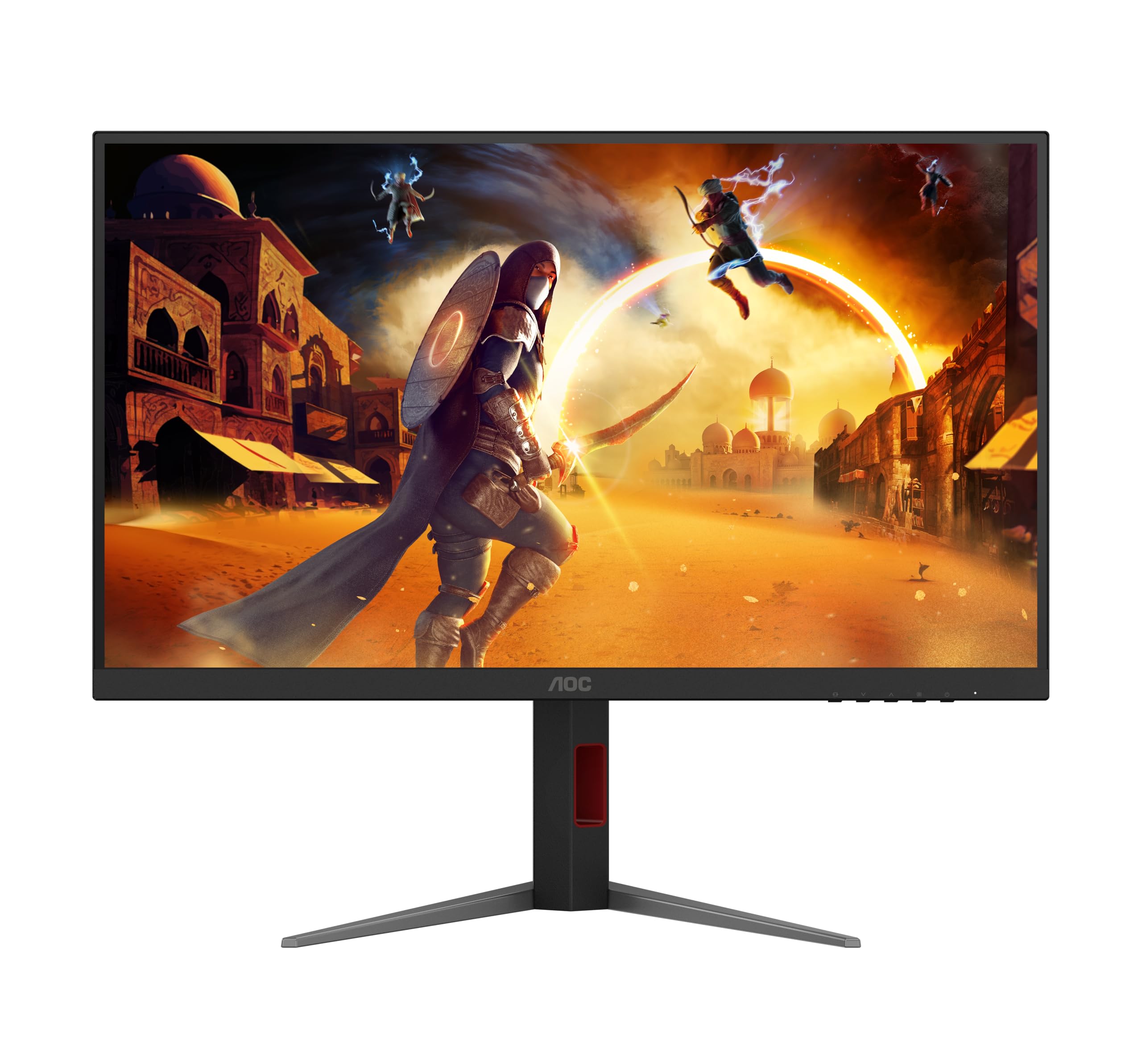 AOC Gaming Moniteur U27G4XM 27 Pouce, Dual Mode Fast IPS Dalle, 1ms GtG, HDR1000, G-Sync Compatible, Ajustable en Hauteur, USB Hub(3840x2160@160Hz; 1920x1080@320Hz HDMI 2X 2.1 DP 1x 1.4) Noir