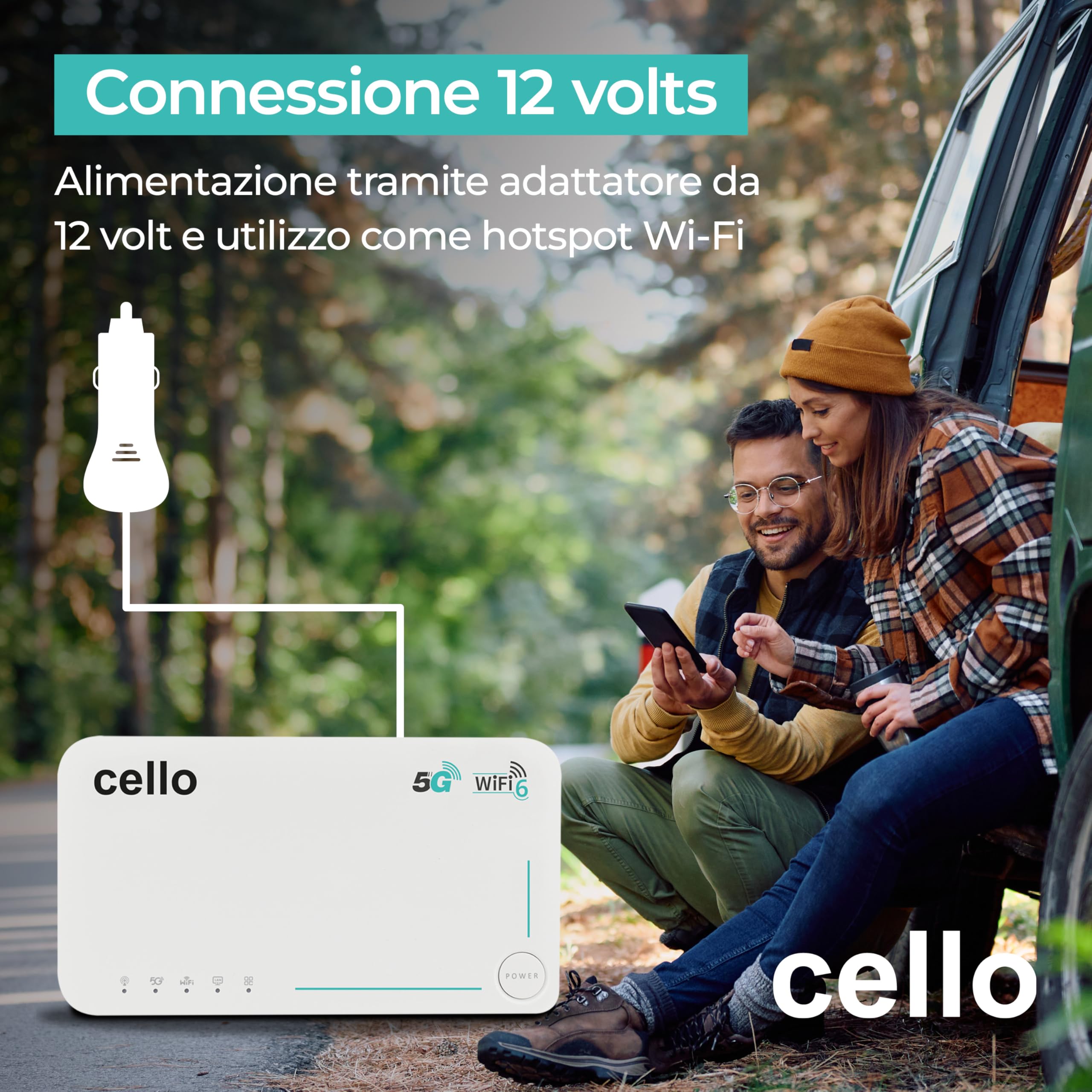 Router portatile 5G Cello da viaggio, hotspot WiFi 6 AX1800 con slot SIM, Qualcomm X55, dual band 2.4/5 GHz, batteria 4000 mAh, router 5G/4G LTE sbloccato per viaggi, casa e outdoor
