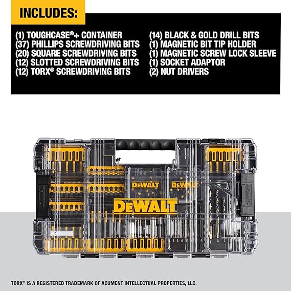 DEWALT FlexTorq 100-Piece Impact Driver Bit Set (DWANGFT100SET)
