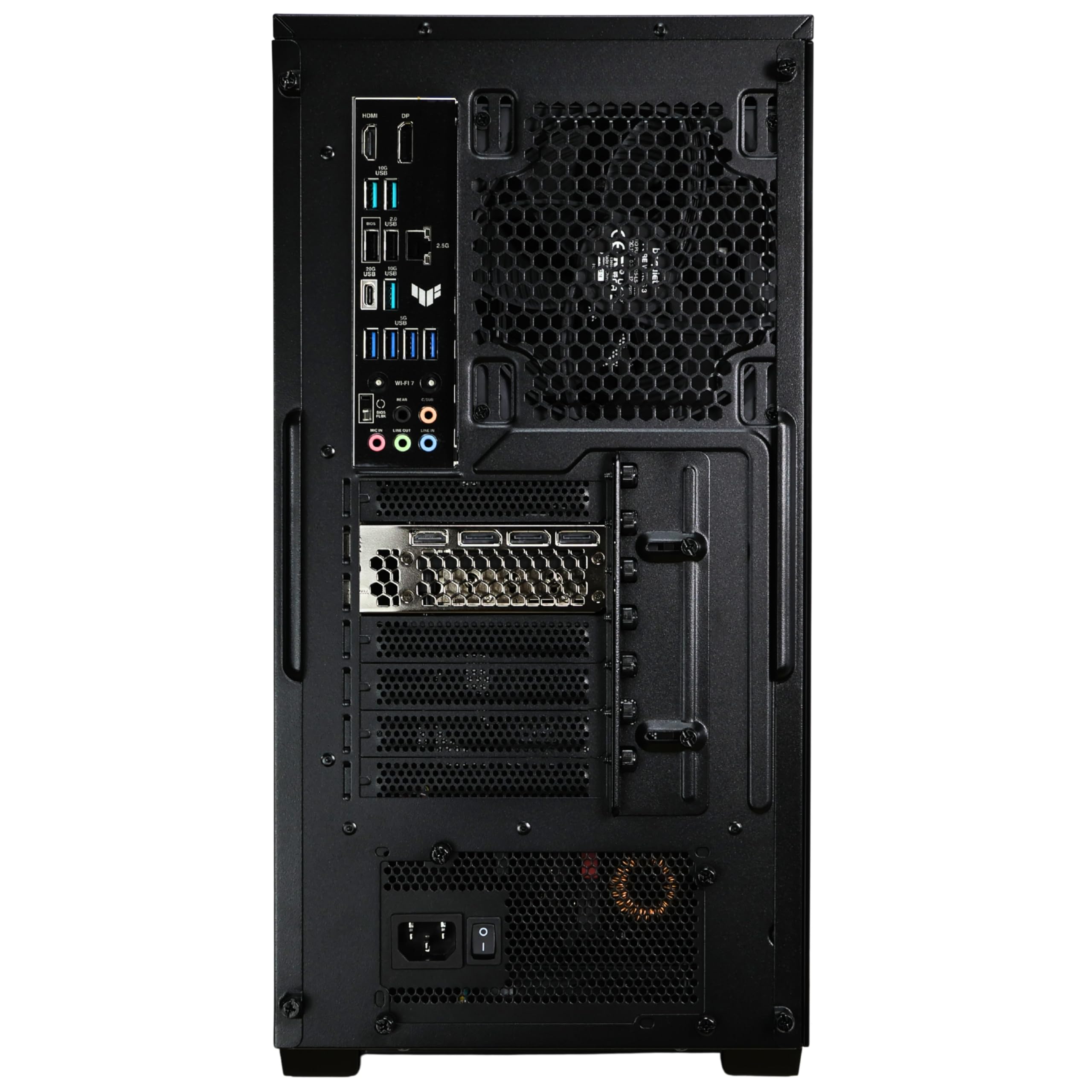 Gaming PC AMD Ryzen 9 9950X3D 3D V-Cache RTX 5070 12GB GDDR7 64GB DDR5-6000MHz 2TB M.2 SSD einstellbare ARGB Beleuchtung leise 240mm Silent Loop AiO WiFi 7 Windows 11 Pro