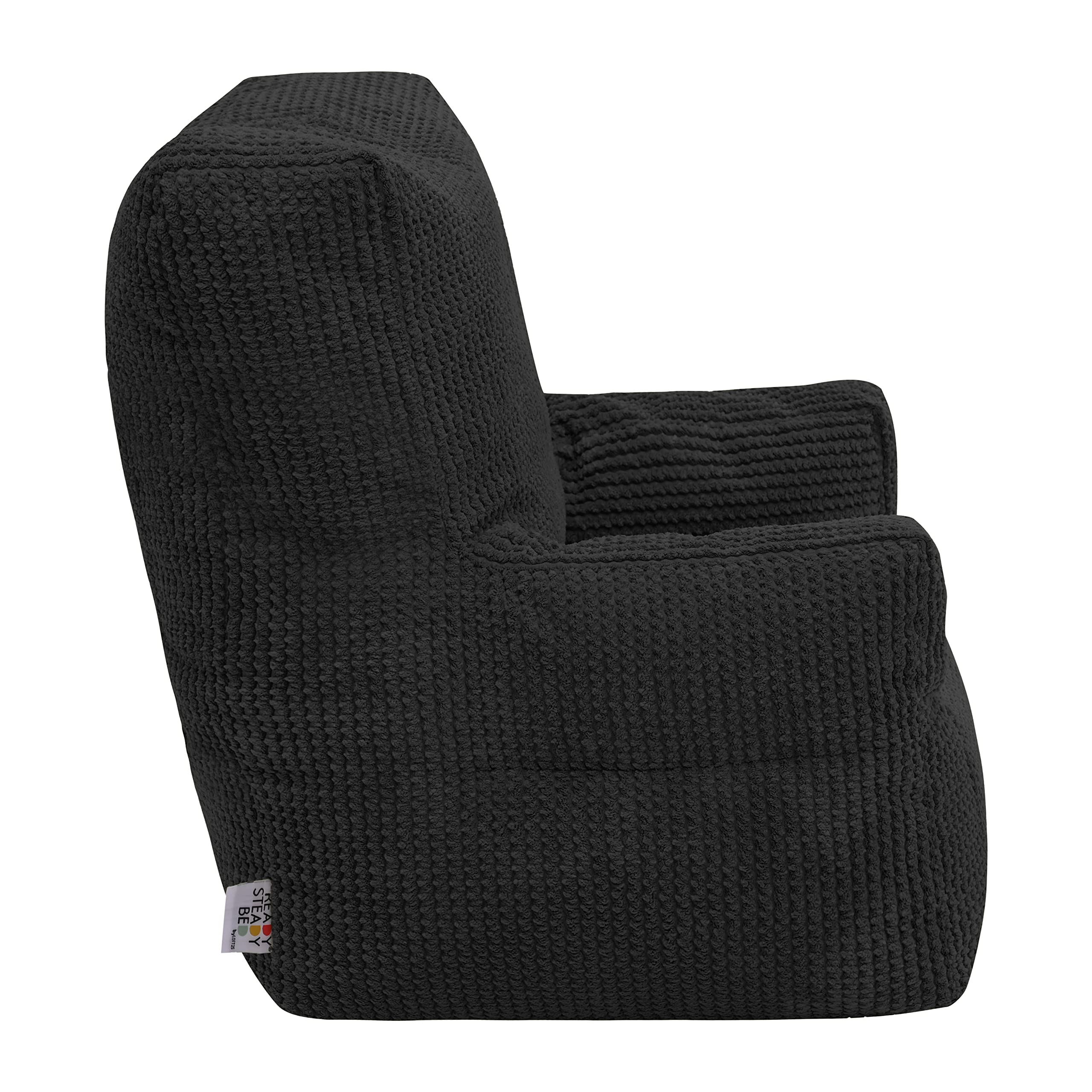 Ready Steady Bed Fauteuil pour enfant et tout-petit | Pouf confortable pour enfants en velours côtelé | Chaise en sac de haricots ergonomiquement conçue | Canapé doux et sûr pour enfants, siège pour