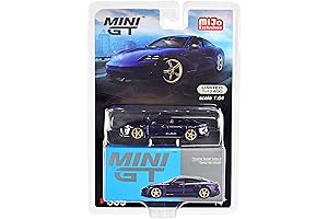 True Scale Miniatures Taycan Turbo S 1/64 Gentian Blue Metallic Edition Diecast Model Car