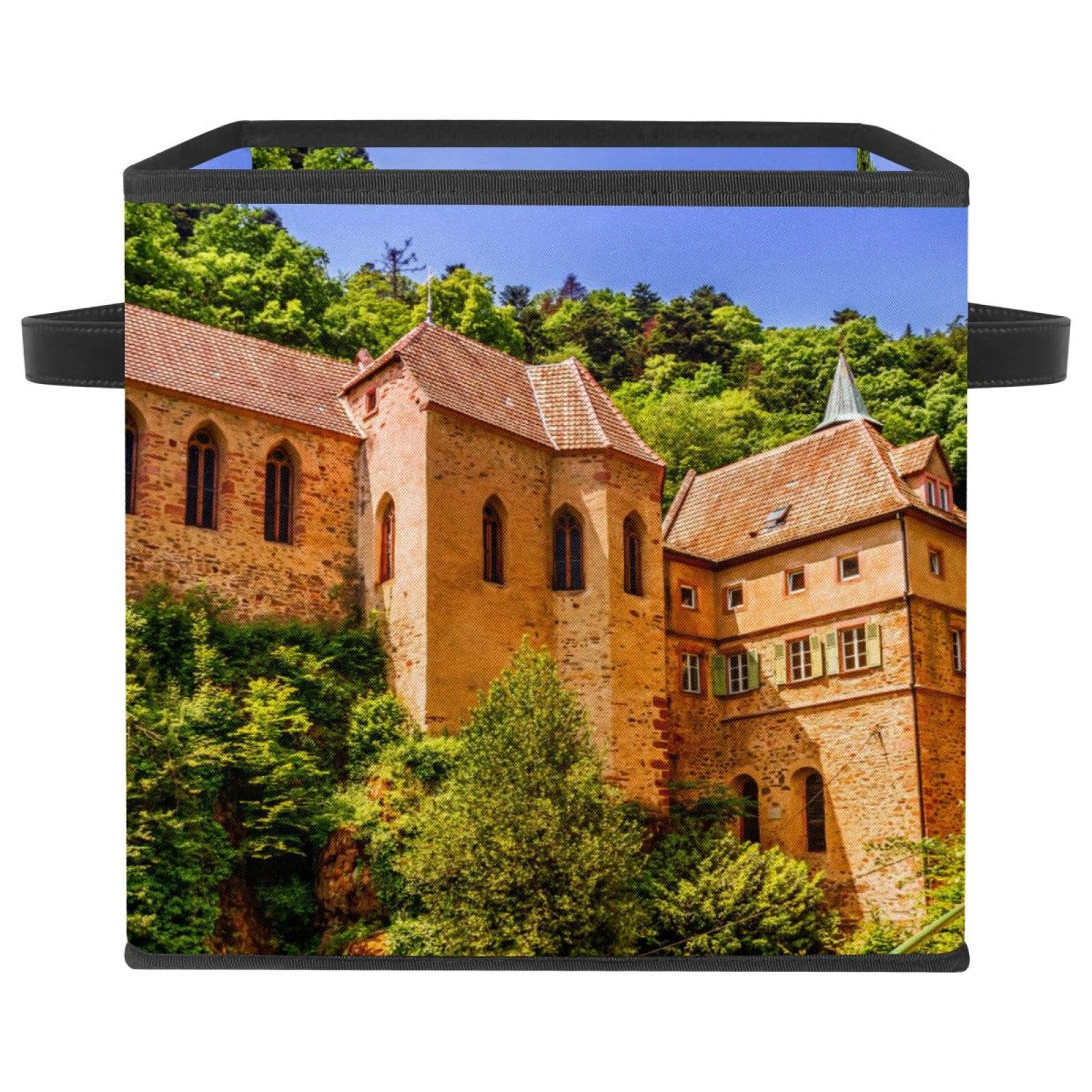 Boîte de rangement pliable tissu cube pour organiser un placard encombré