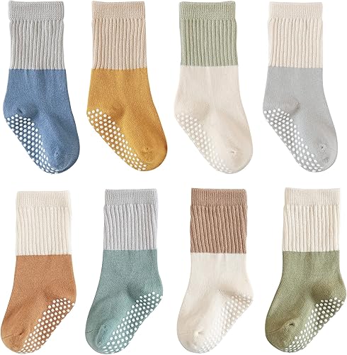 Calcetines de algodón para bebés y niñas, calcetines de algodón para recién nacidos, antideslizantes, antideslizantes, para niños pequeños