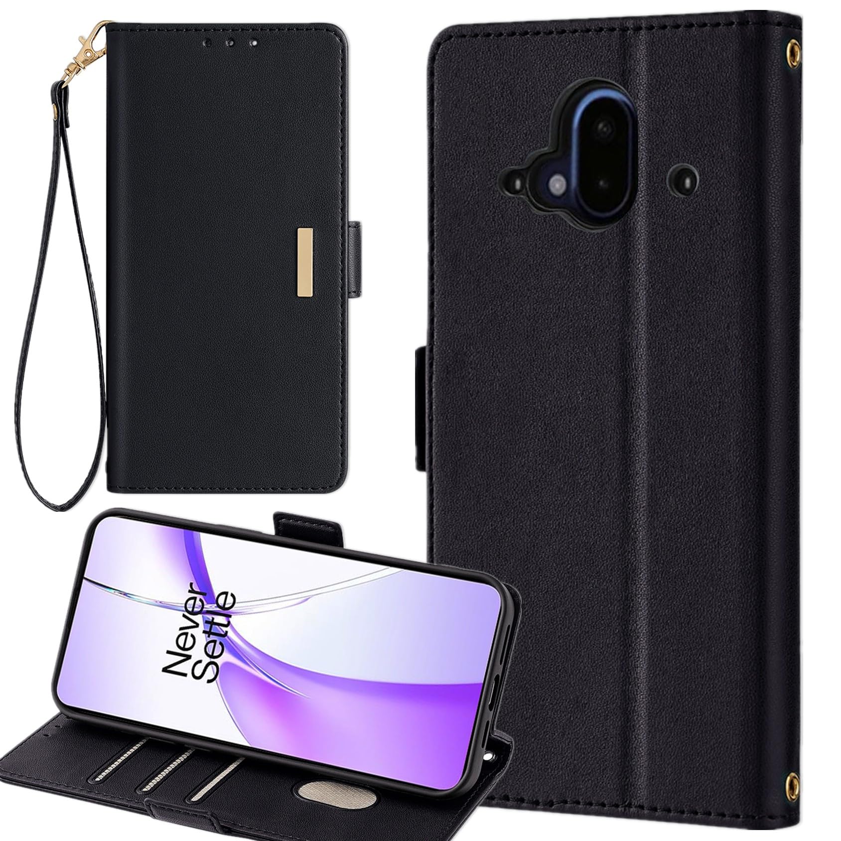 らくらくスマートフォン F-52B ケース 手帳型 らくらくスマートフォン F52B docomo ストラップケース ラクラクスマホ ラクラクスマートフォン F-52B カバー 手帳ケース F-52B 携帯ケース 耐衝撃 カードケース 適用 Cobeimisr case マグネット 携帯カバー ストラップ ストラップ付きケース スマホケース ダーク グリーン