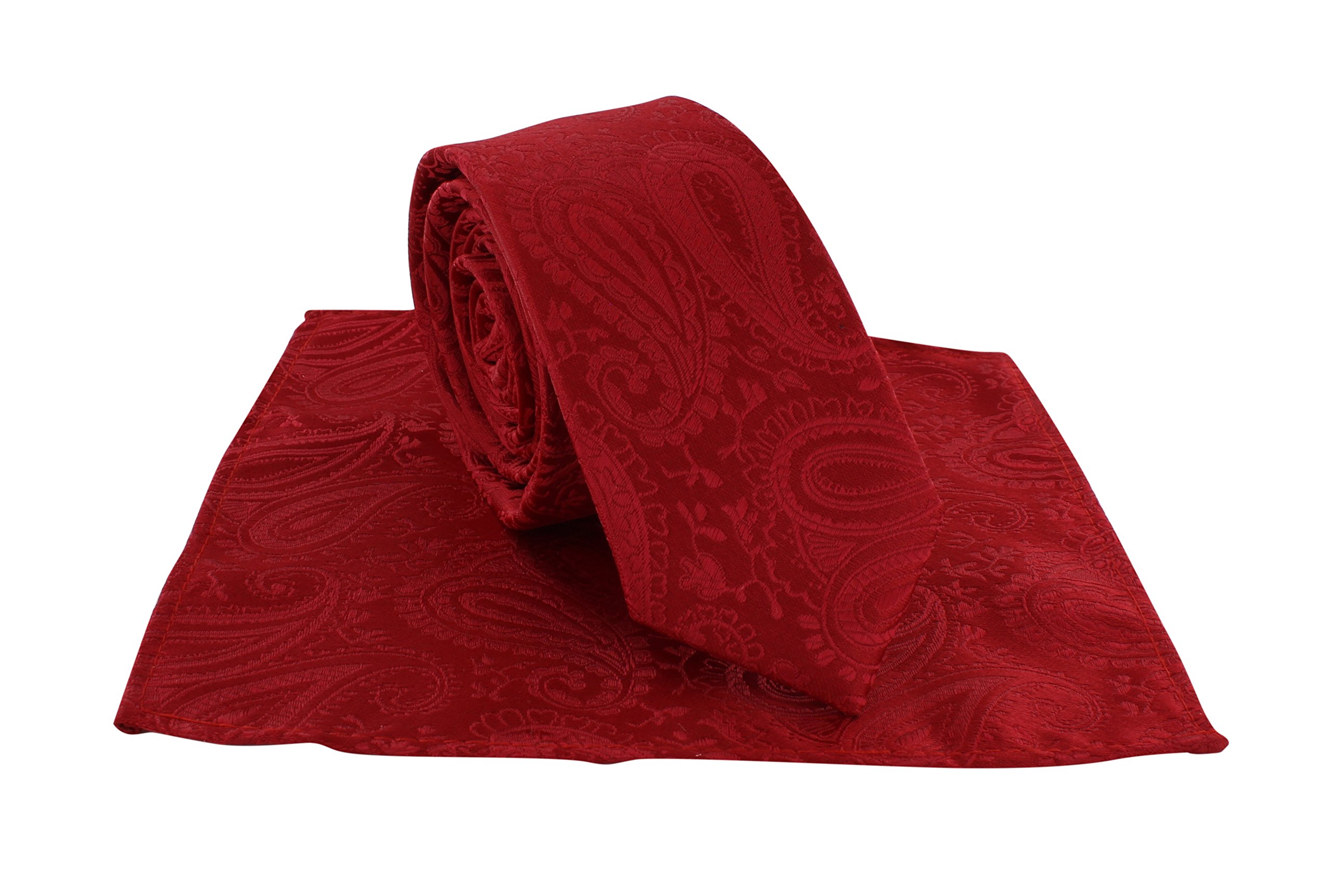 Krawatte und Einstecktuch für Jungen, Paisley-Muster