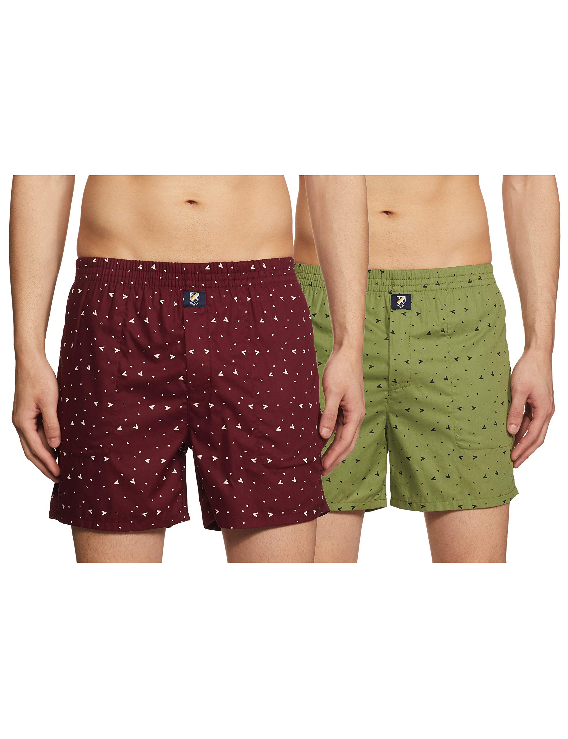 Amazon Brand - House & ShieldsMen's Cotton Regular Boxers