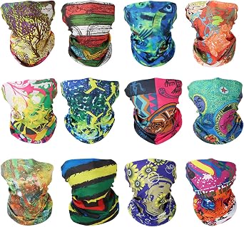 Outdoor Multifunctional Sports Magic Seamless Scarf Face Mask Headwear Elastic Headband Bandana UV Resistence Sport Headwear Turban Wide Headscarves Balaclava Tube