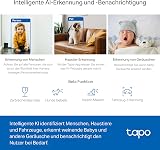 Tapo 2.5K(4MP) Caméra de Surveillance WiFi intérieure 360°, Détection Humaine AI Suivi Intelligent, Sirène et détection de Mouvement, Audio bidirectionnel, Compatible Alexa pour Bébé/Animaux C220 - 6