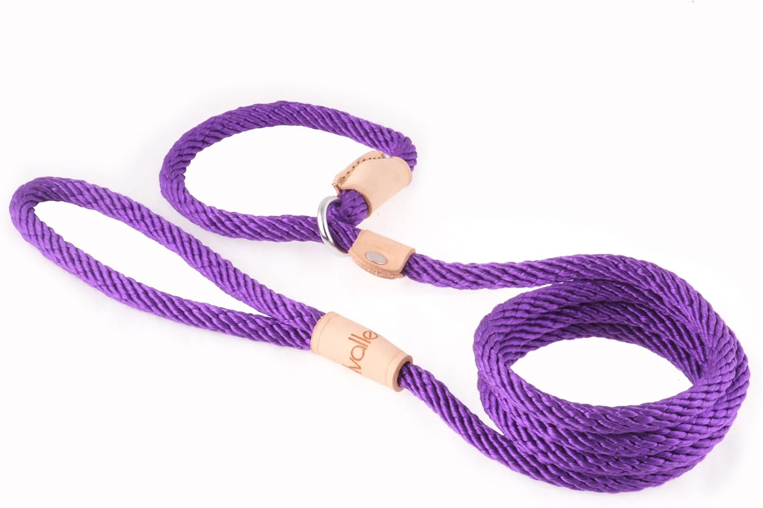 Alvalley Rope Dog Leashes with Stopper - Pet Slip Leads for Dogs - Soft Braided No-Pull Gentle Leash - Adjustable for Small, Medium, Large and Extra Large Dogs (Beige, 6ft Long, 13mm Thick)