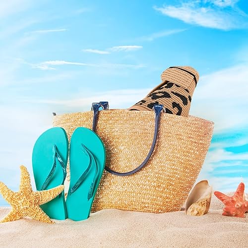 Miniatura 6 de Sombrero de paja con protección UV, visera de playa, sombrero de ala ancha, estampado de leopardo, enrollable, plegable para mujer