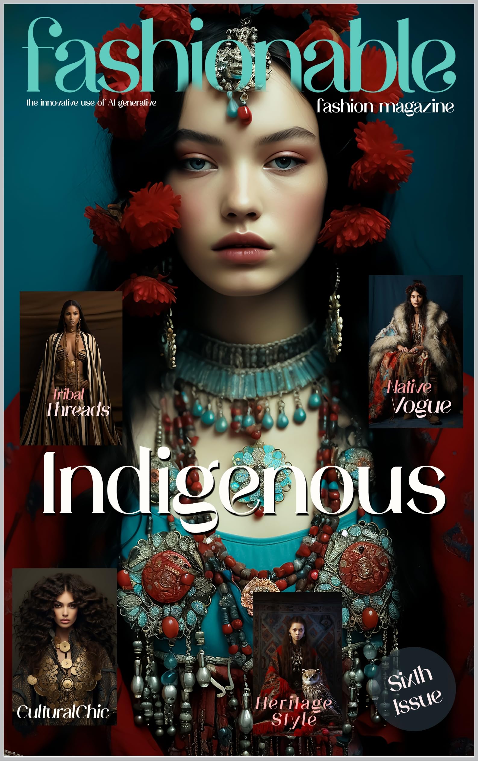Magazine de mode IA : Indigenous n°6, le livre d'art et d'inspiration technologique