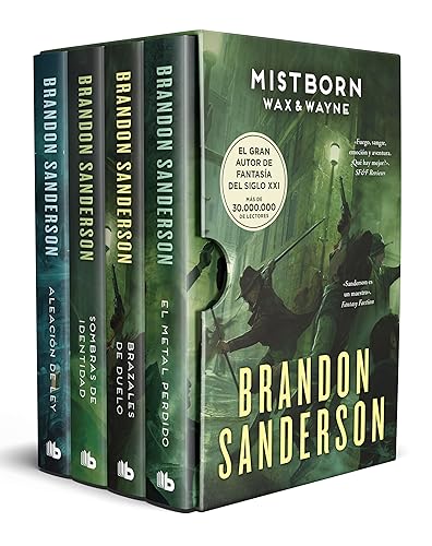 Estuche Wax &amp; Wayne (edición limitada) (Wax &amp; Wayne): Contiene: Aleación de ley | Sombras de identidad | Brazales de Duelo | El metal perdido (Ficción)
