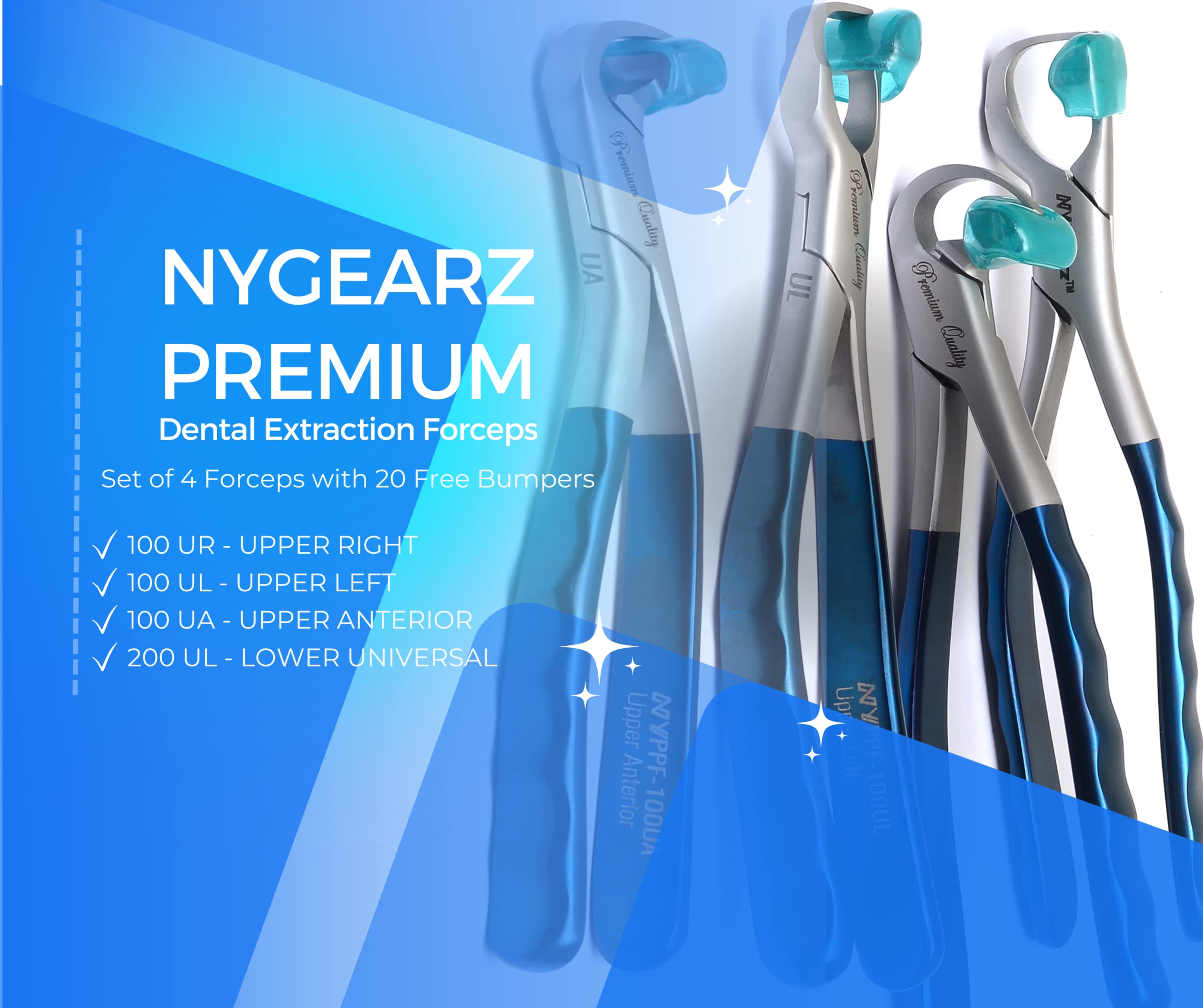 Dental Extraction Forceps Molar Atraumatic Tooth Extraction Kit Dental ...