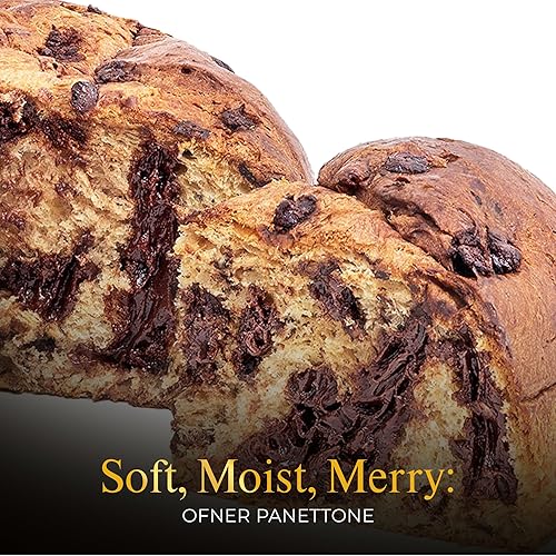 Miniatura 35 de OFNER - Panettone genovés prémium de frutas confitadas - Receta italiana tradicional, pastel de Navidad suave y húmedo, regalos de Navidad para mamá