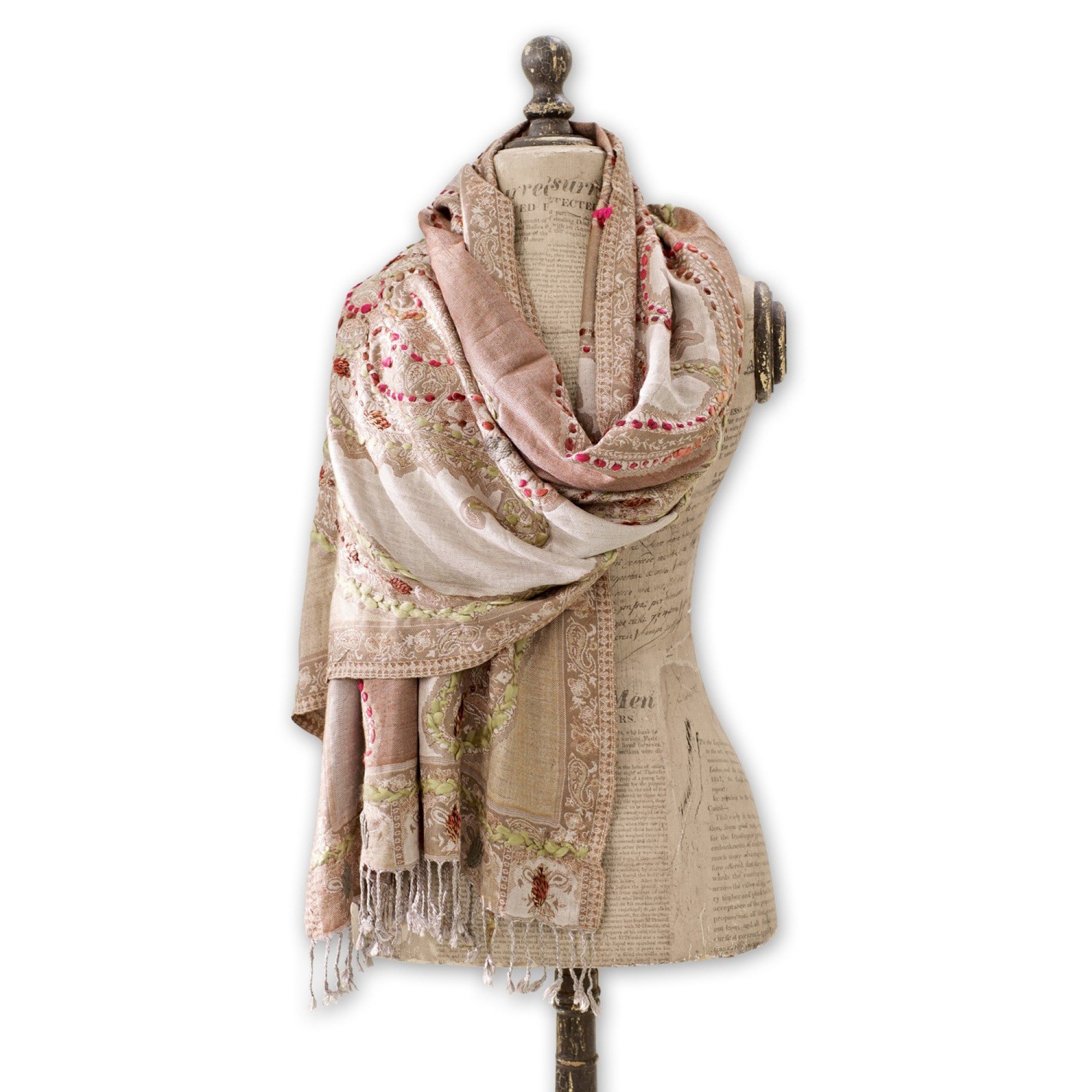Loberon Schal Linou, creme