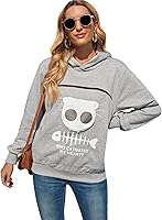 Vista 11 de BOMBAXCEIBA Bolsa para mascotas con capucha para mascotas pequeña, bolsa para perros y gatos, sudadera con capucha y bolsillo de canguro, con orejas