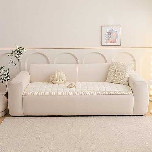 Miniatura 8 de MEETSKY Funda de sofá lavable para perro, antideslizante, apta para mascotas, para sofá de 2 cojines, protector de sofá para sofá biplaza, fundas