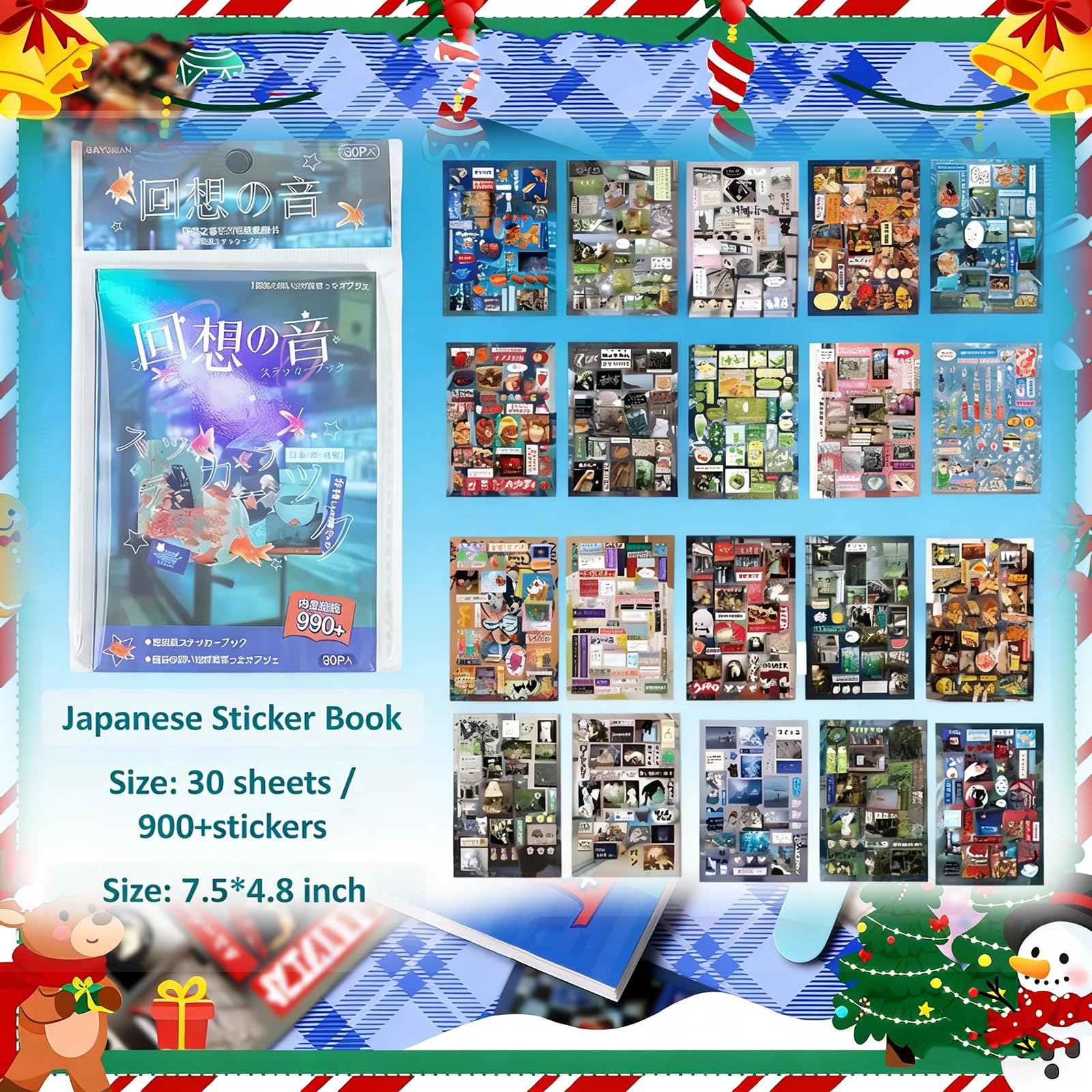 H❤︎ S 6本 Amazon.com: 990Pcs Japanese Sticker Book, Retro Romantic Memory
