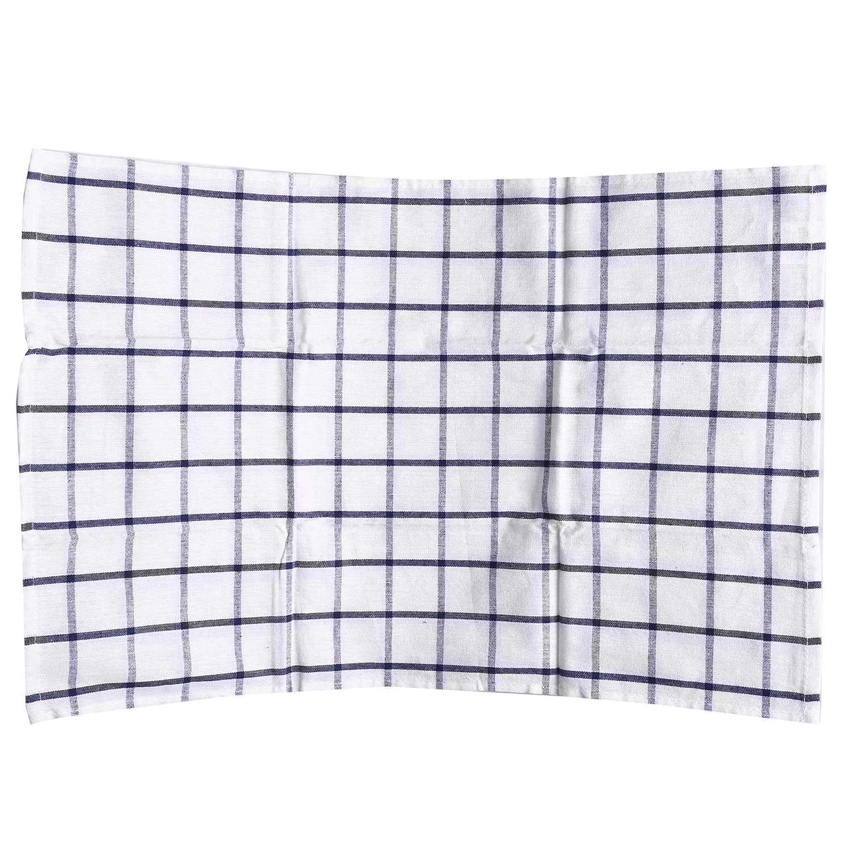 30 Pezzi di Alta qualità Blu Bianco Plaid Un Righe Strofinaccio Asciugamano da Cucina Tovagliolo Tovaglia 100% Cotone Tessuto
