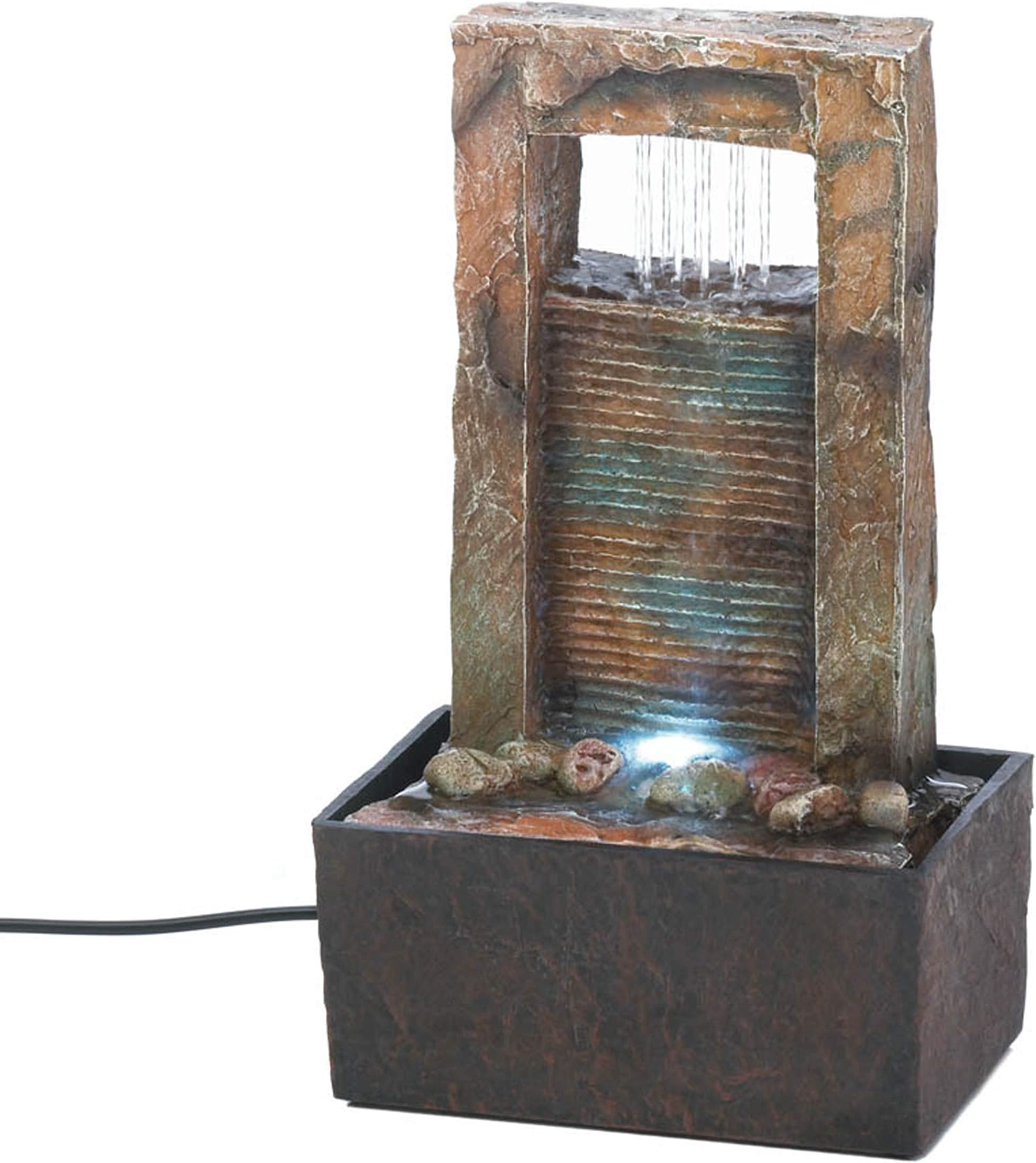 Koehler Home Decor Cascading Water Tabletop Fountain