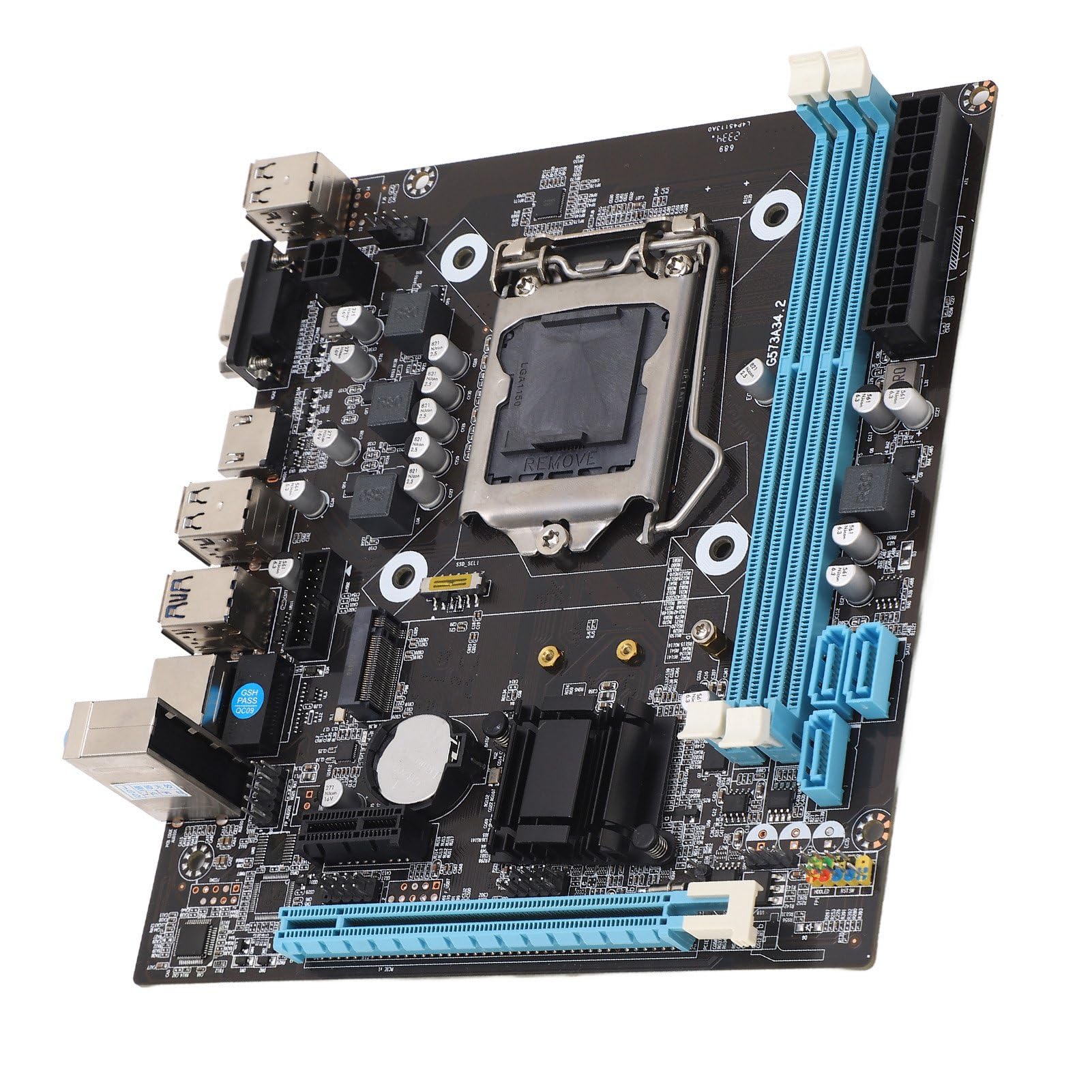 Bewinner Płyta główna do komputera stacjonarnego, dwukanałowa DDR3 do gniazda LGA 1150, szybki interfejs M.2, komputer PC, płyta główna micro ATX PC do