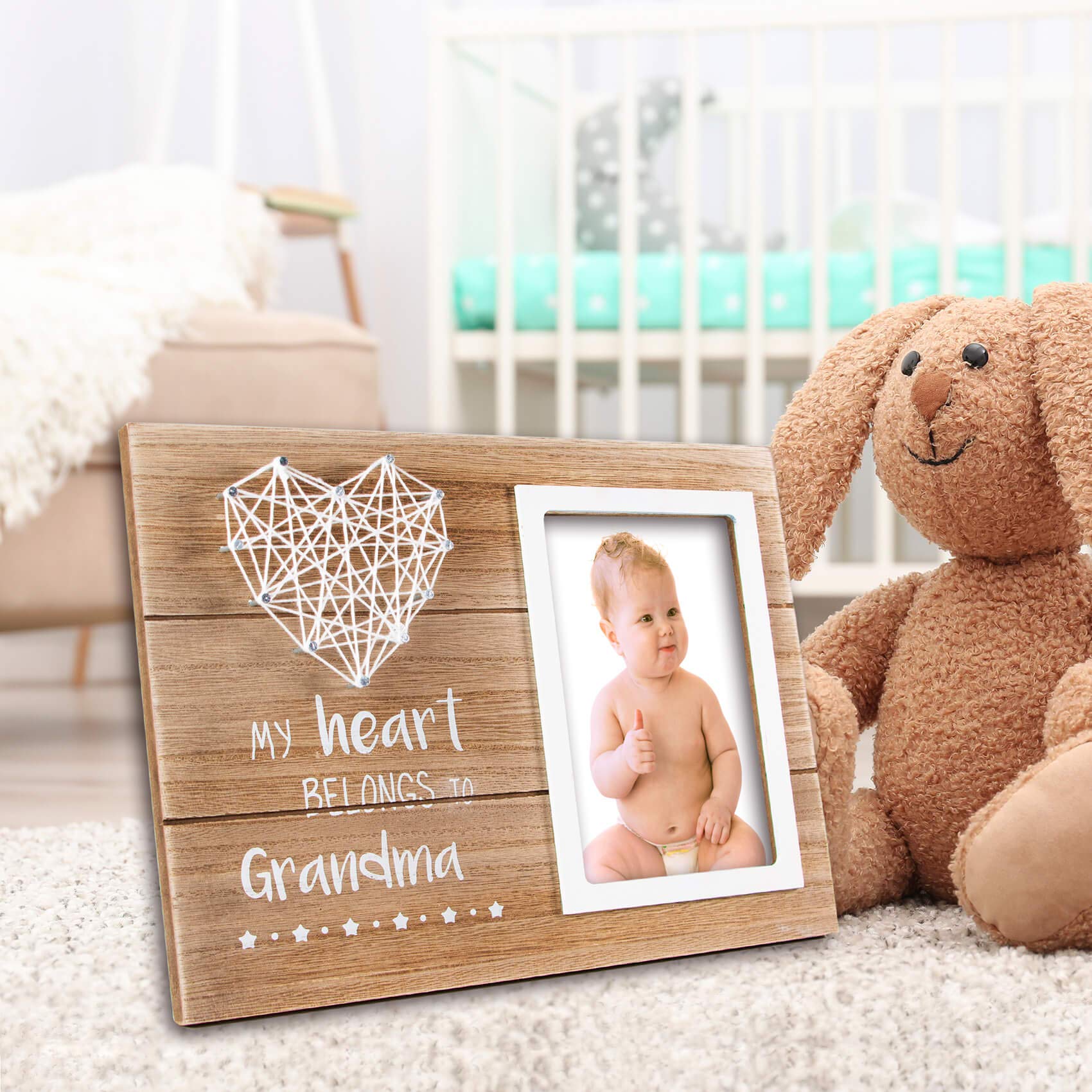 VILIGHT Grandma Gifts Picture Frame - First Time Grandma Gifts Pregnancy Announcement Present for New Grandmother - 4x6 Inches Photo