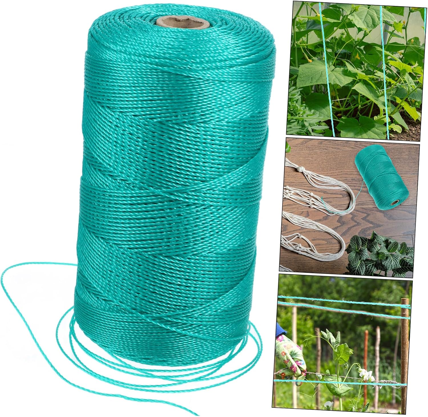 1Roll Climbing Plant Twine String Durable Low Elasticity Strands Twine for Gardening Plant Support Fishing Net Making Outdoor Use