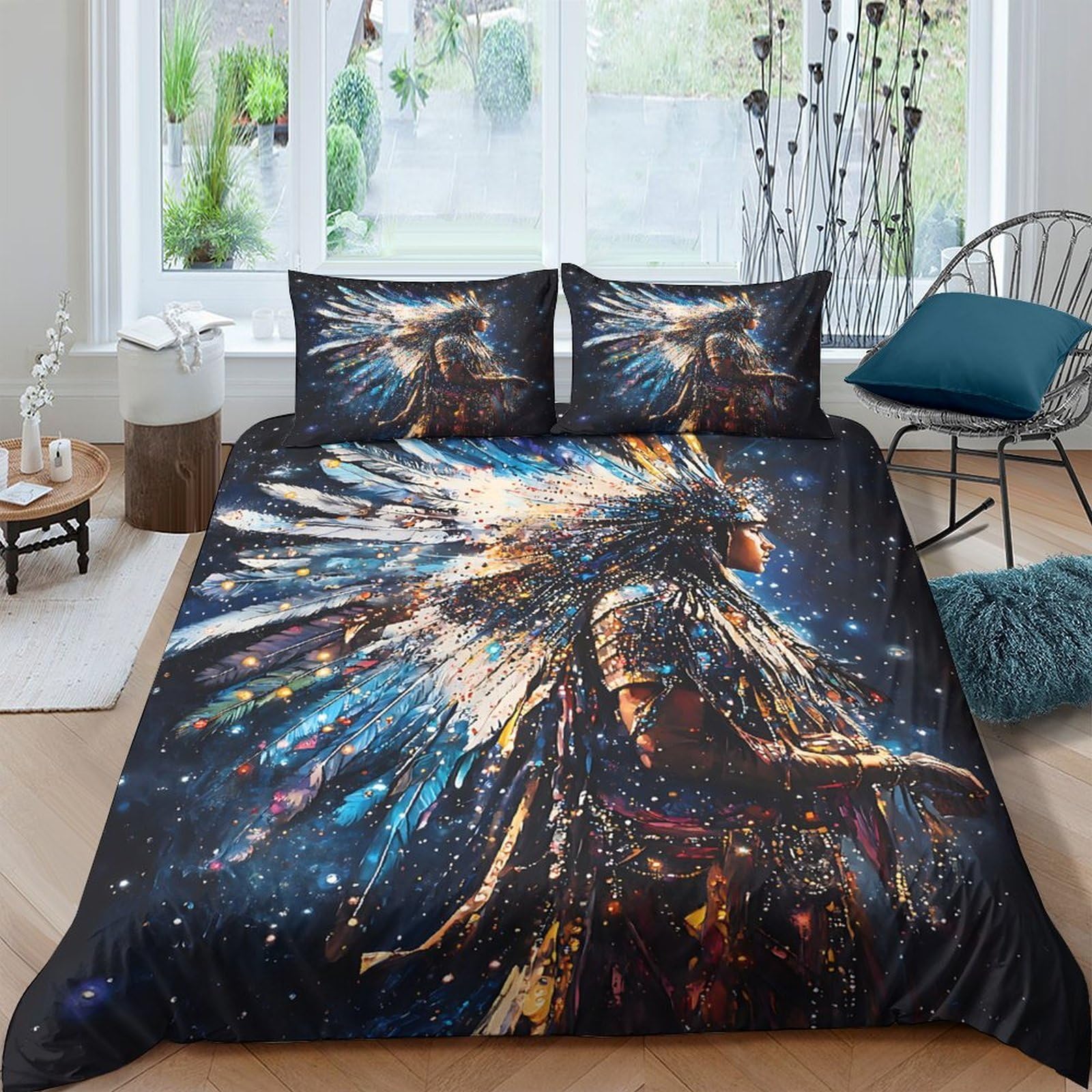 Ctjqhvkz Style-1 3D Printed Angel Wings Fitted Sheet Microfiber Soft Black Fantasy Warrior Bed Cover For Bedroom Dorm Mattress Decor Single（135X200cm）