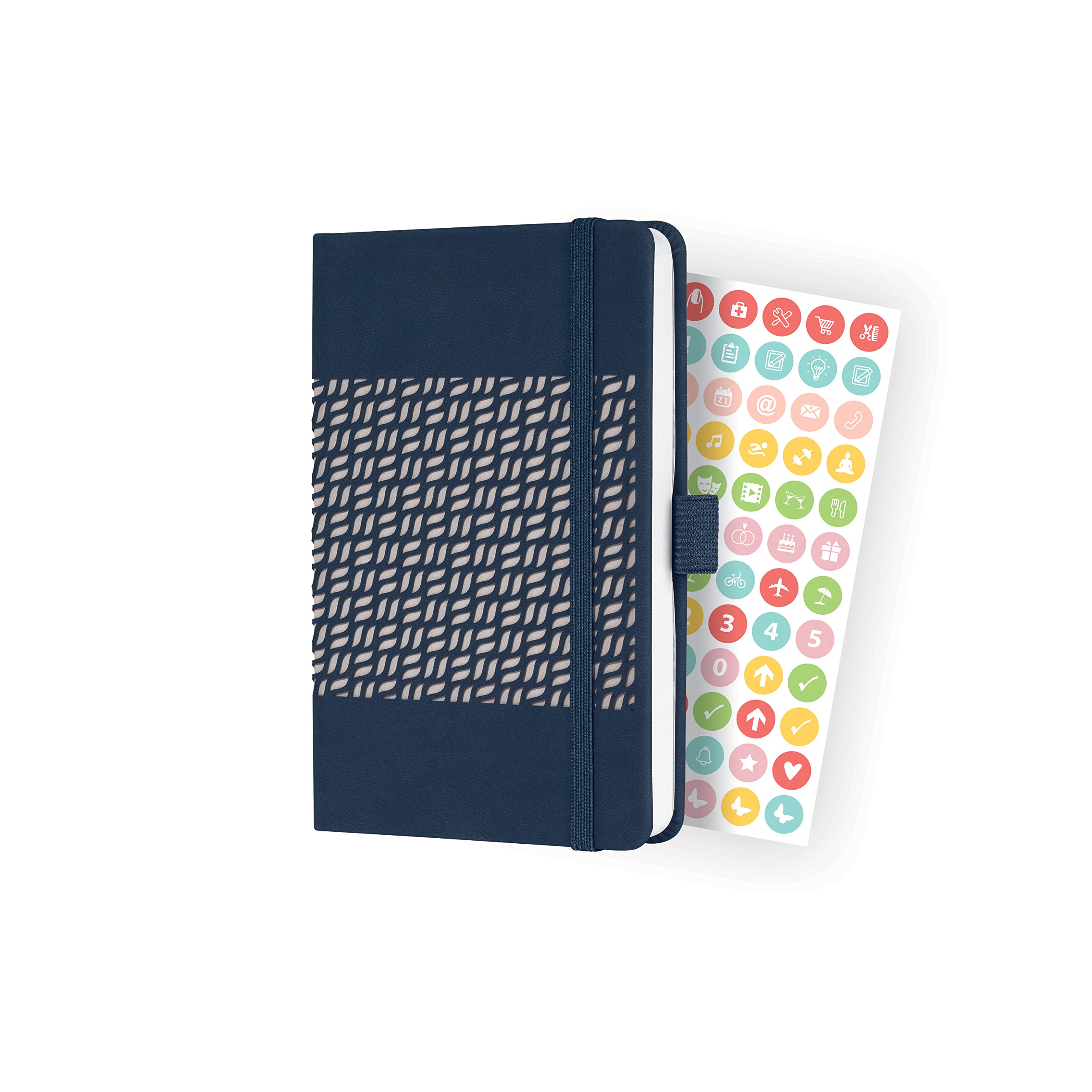 SIGEL J3204 Weekly diary Jolie 2023 - approx. A6 - dark blue - hardcover - 2 pages = 1 week - 174 S.