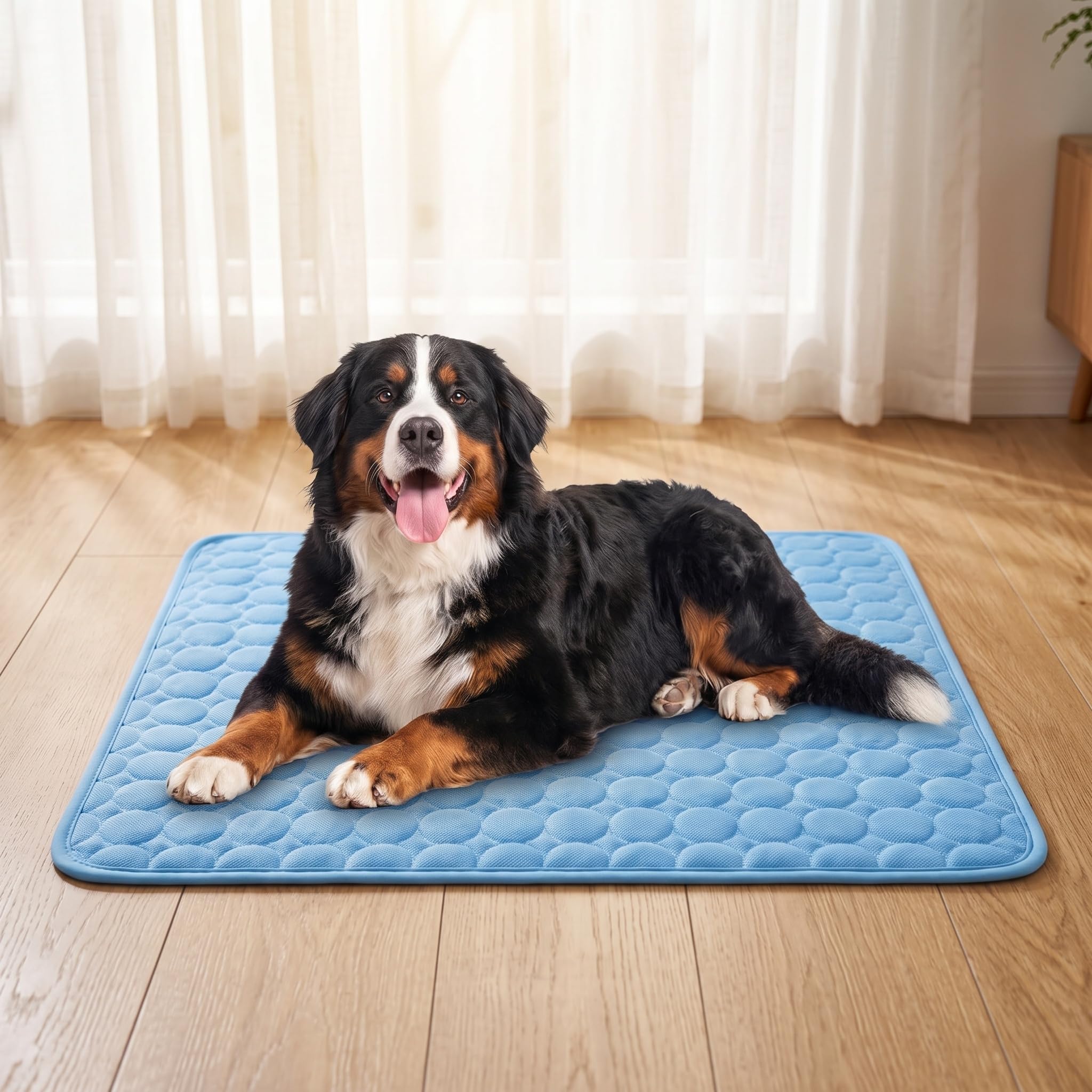 Alfombrilla Refrescante para Mascotas (Perros Y Gatos) - Plegable, Transpirable Y Lavable. Alivio Veraniego para Mascotas Pequeñas. - Uso En Interiores. Drak Gray XX-Large