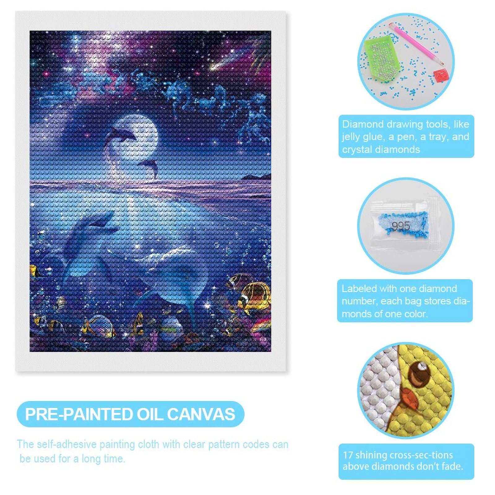 Amazon | ダイヤモンドアート ラッセン 星に願いを ダイヤモンド絵画