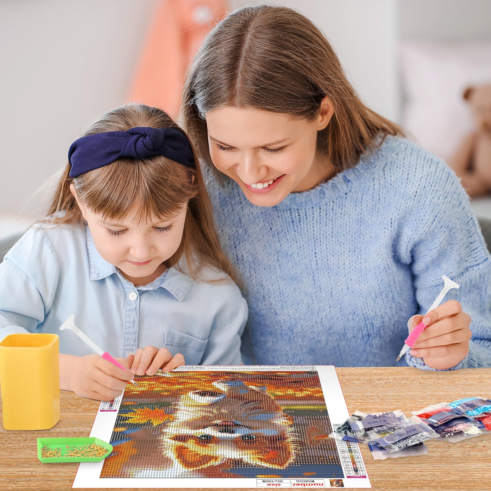 MOGTAA Dog Diamond Painting Kits for Adults, 5D Landscape Diamond Art Painting Kits for Adults Beginners, DIY Round Diamond Dots Kits Animal Gem Painting for Home Decor 30x40cm : Amazon.co.uk: Home &