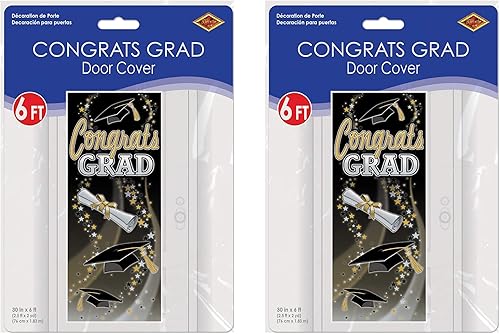 Miniatura 2 de Beistle Congrats Grad - Cubierta para puerta (2 unidades)