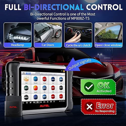 Miniatura 6 de Autel MaxiPRO MP808Z-TS Herramienta de escaneo 2023 actualizada de MP808TSMP808BT herramienta de escaneo de control bidireccional basada en Android