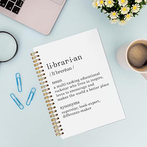 Miniatura 4 de VNWEK Librarian Definition Notebook Journal - Regalos para bibliotecarios, regalos de agradecimiento para bibliotecarios, regalos para trabajadores