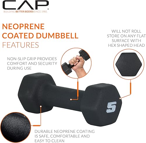 Miniatura 2 de CAP Barbell Pares y juegos de mancuernas de neopreno, varios colores