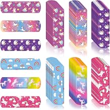 Sinmoe 6 Styles Kids Bandages Cute Cartoon Unicorn Bandages for Girls Kawaii Variety Pack Comfortable Flexible Protection Care for Cuts Scrapes Wounds120 Pcs