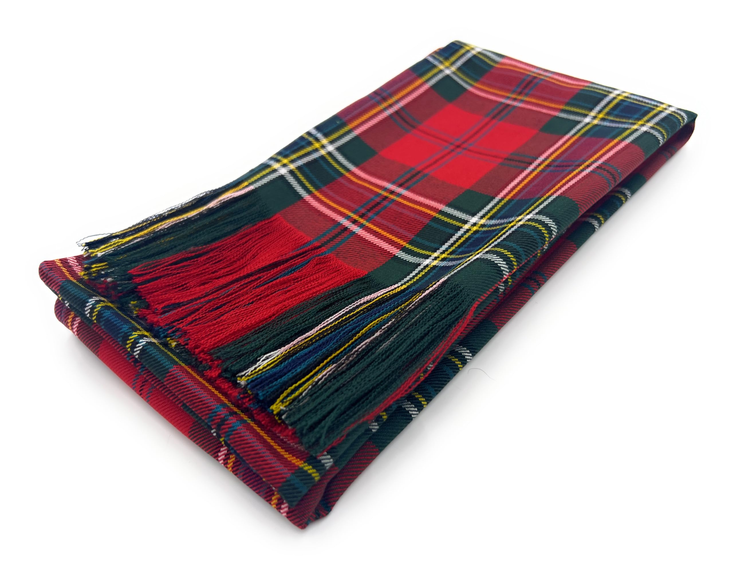 Tartan Tweeds Women's Maclean Of Duart Clan Tartan Sashes, Girls Tartan Fringed Sash, Scottish Highland Dance, Wedding, Party, Fancy Dress 28Cm X 228Cm (Maclean Of Duart)