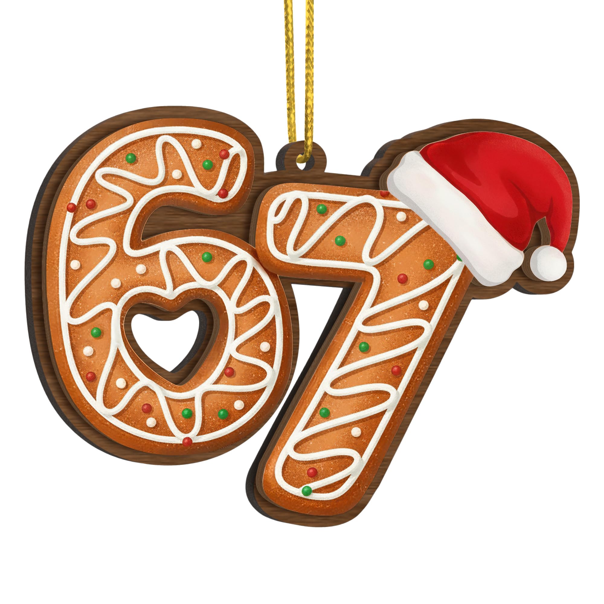 Amazon.com: 67 Meme Funny Christmas Ornaments 2025, 6 7 Ornament