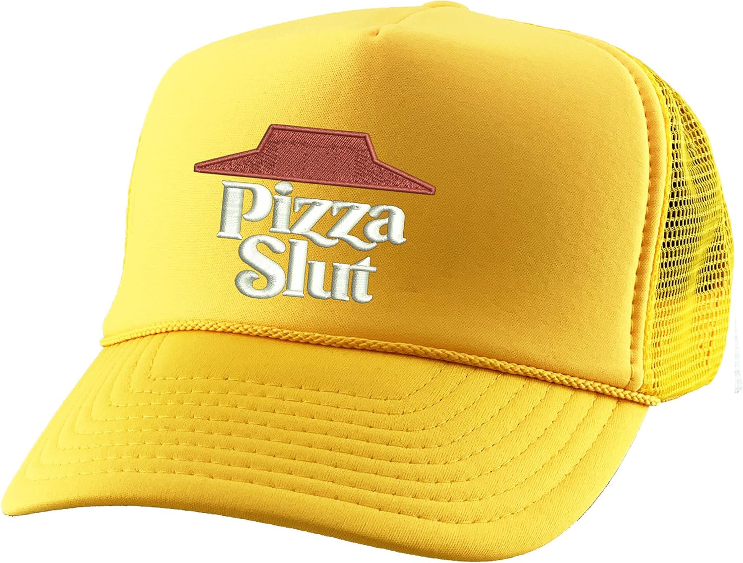 ALLNTRENDS Pizza Slut Trucker Hat Embroidered Adult Baseball Cap Adjustable Snapback image 5