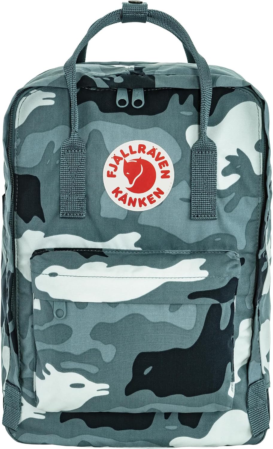 Fjällräven Kanken Graphics Laptop 15 Backpack - Padded Laptop Sleeve, Durable Vinylon Fabric - School, Travel, ChalkRose-Hidden Animals, One Size