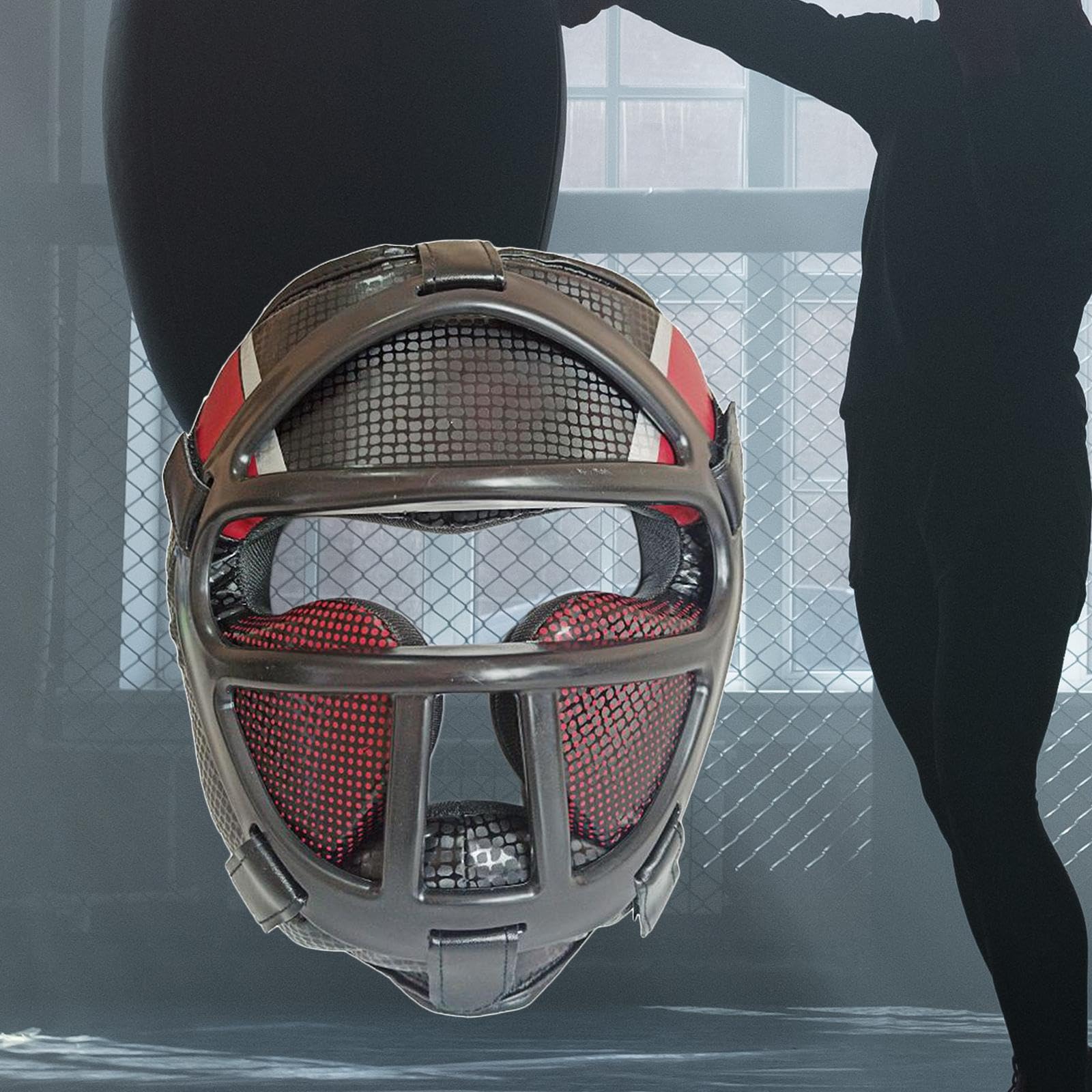 Casco Karate in Materiale Eva Robusto Comodo da Indossare Protegge L'Intera Testa Garantisce Comfort E Adatto per Allenamenti